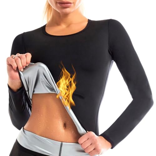 Nano Hertz Sauna Sweat Suit Shapewear Top - Medium Women Workout Body Shaper