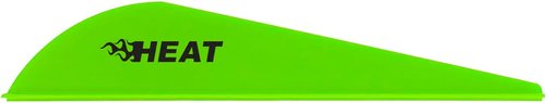 Bohning Heat Vane, Low Profile Hunting Vane, 2.5" 36pk, Neon Green