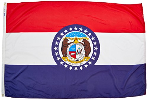 Annin Missouri State Flag - 4 x 6 Feet, Outdoor Nylon, Made in USA (Model 142970) - Variation: 4x6 ft