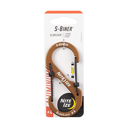 Lockable Aluminum Dual Carabiner Keychain with Stainless Steel Gates