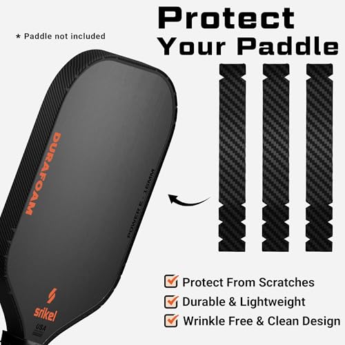 Pickleball Paddles Edge Guard Tape - Black 3K / 16mm Protection