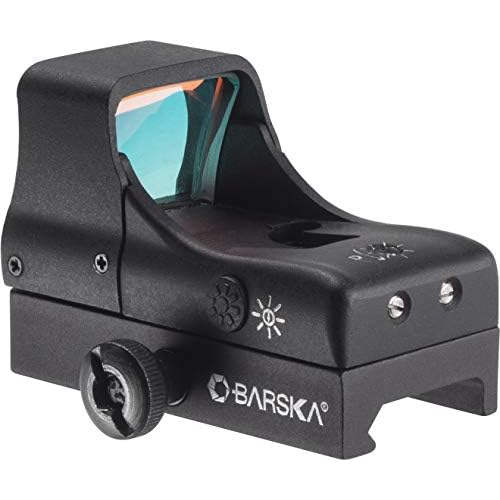 BARSKA 1x Reflex Red Dot Sights ? Multi-Reticle and Single-Dot Options with Illuminated Reticles, Quick-Release Mounts, and Unlimited Eye Relief