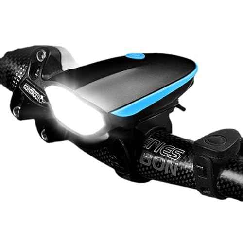Bike Lights with Horn Set USB Rechargeable Bike Accessories for Kids Adults Waterproof IPX5