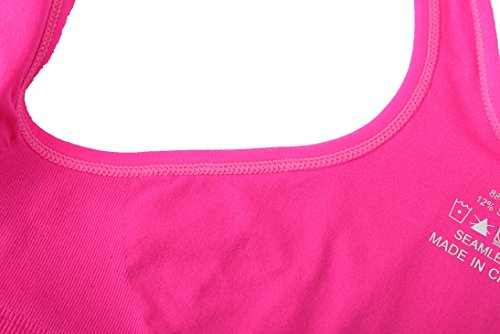 Women's Zipper Front Closure Sports Bra Racerback Yoga Bra - Pink, 4X-Large