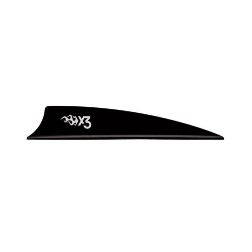 Bohning X3 Vane, 3", Black, 36pk