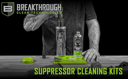Suppressor Cleaning Kit with 16oz Cleaner & Tools for Firearms Maintenance