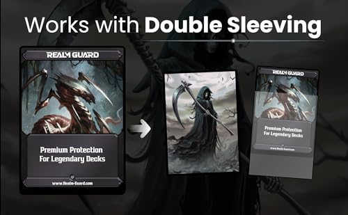 (Grim Reaper) 100 Count Textured Matte Card Sleeves - Hand-Drawn Art, MTG/TCG Protection - Art Sleeves