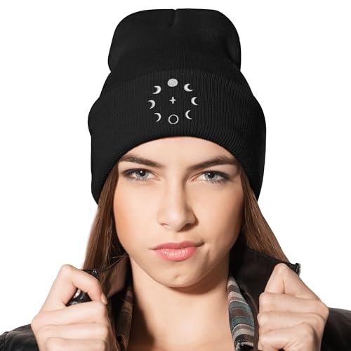 Goth Embroidery Beanie Knit Hat for Men & Women - Medium / Color27