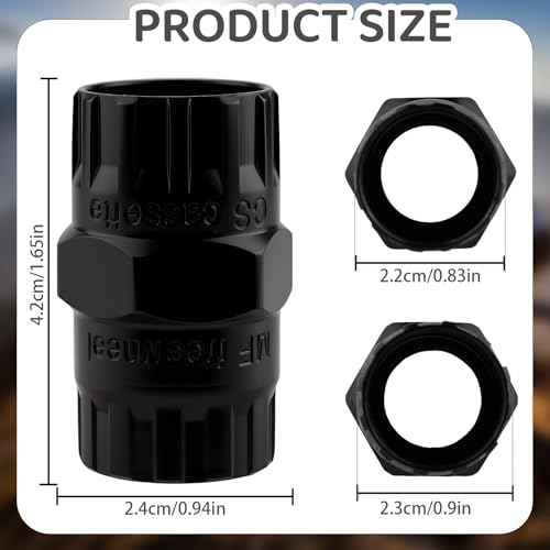 Professional Bike Freewheel Removal Tool ? Heavy-Duty Steel Cassettes Lockring Socket, Cassettes Lockring Remover Tool, Essential Bicycle Repair Tool for Mechanics & DIY