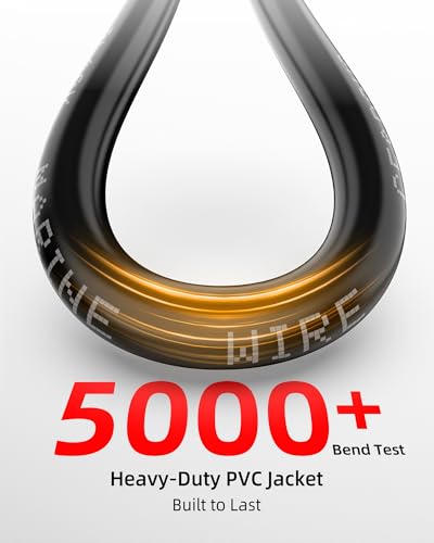 Marine-Grade Tinned Copper Wire 12 Gauge, 15 FT Black & Red - Waterproof Marine Cable