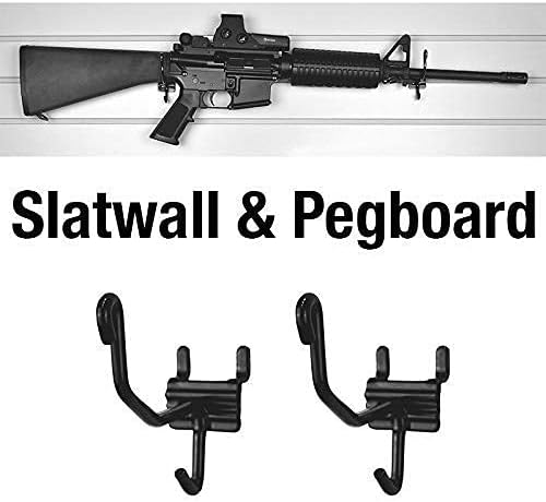 10 Pack Slat Wall Gun Cradles - Durable Gun Storage Solutions for Organized Spaces