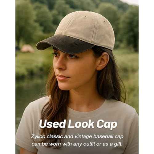 XXL Oversize Washed Denim Baseball Cap,Low Profile Jean Sports Cap for Big Heads 23.5"-25.5",Large Pigment Dyed Dad Hat