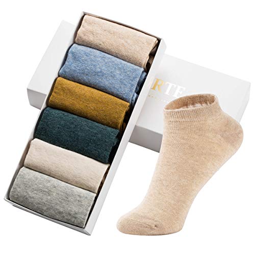 MAGIARTE Women's Low Cut Athletic Ankle Socks 6-Pairs Multi Color No Show Running Socks