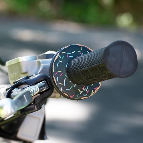 Black Gripdonuts MX BMX Dirt Bike Motorcycle Grip Donuts - Durable, Large Size