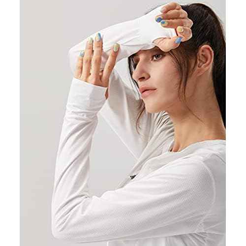 Soothfeel Women's UPF 50+ Sun Protection Hoodie Jacket Lightweight Long Sleeve Sun Shirt for Women with Pocket Hiking Outdoor