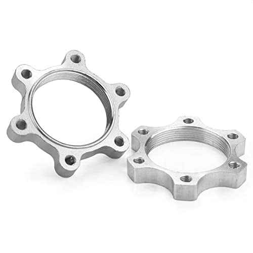 2 PCS 44MM Bike Freewheel Threaded Hubs Disk Disc Aluminium Alloy Brake Rotor 6 Bolt Bicycle Flange Adapter