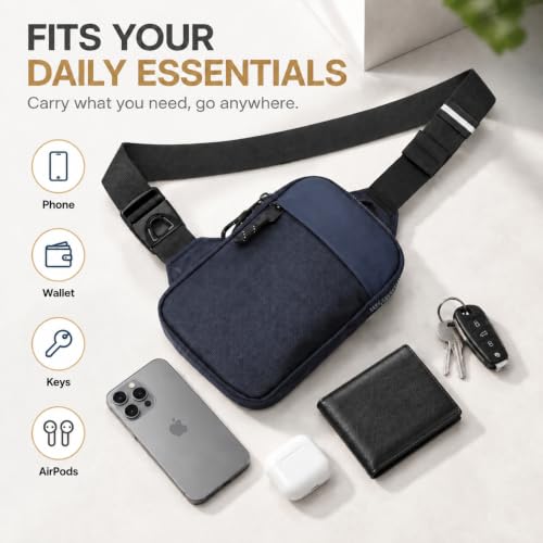 Mini Sling Bag for Men Small Crossbody Phone Bag - Nave Blue