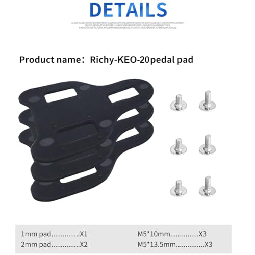 Bike Cleat Spacers and Shims 3 Pack for Adjustable Cycling Fit