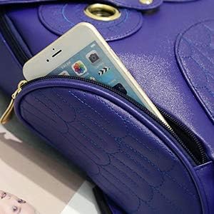 WYSBAOSHU Fashion Owl Backpack Women Pu Leather Mini Bag
