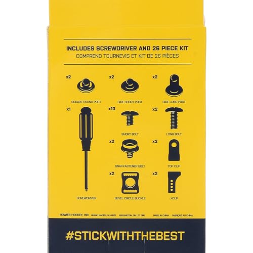 Howies Hockey Helmet Repair Kit ? 26-Piece Sports Equipment Hardware Set ? Multi-Sport Use for Major Brands of Hockey, Football, Lacrosse, Softball, and Catcher Helmets