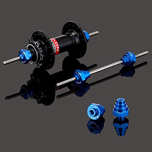 Bike Wheel Truing Stand Adapter for 12/15/20mm Thru Axle - Blue