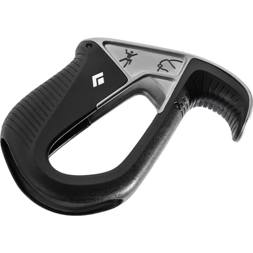 Black Diamond ATC Pilot Rock Climbing Belay Device, Black