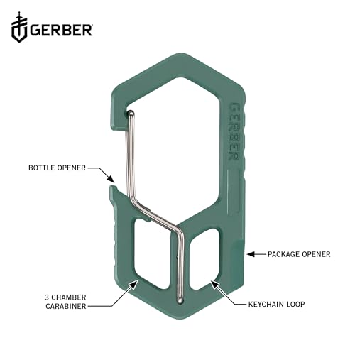 Gerber 3-in-1 EDC Keychain Multi-Tool with Bottle Opener and Carabiner