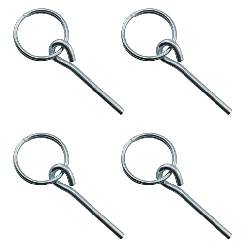 Tent Pole Rings and 2 Pins JCBIZ 4pcs Stainless Steel Rings with 2 Pins for Outdoor Camping Hiking Fishing Travel Tent Accessories