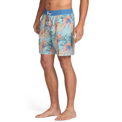 Billabong Men's Sundays Layback Elastic Waist 17 Inch Swim Trunks