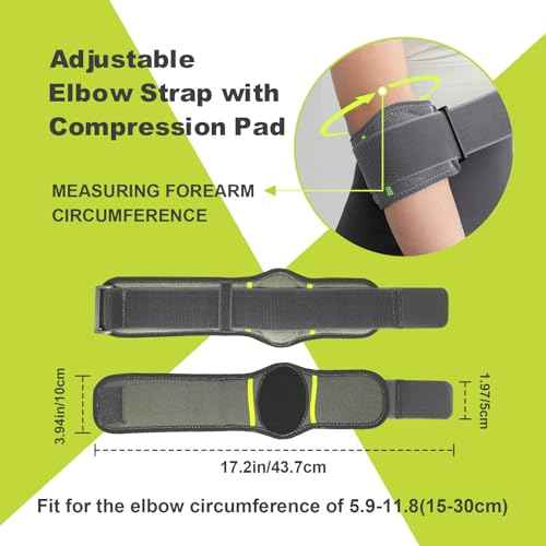 Elbow Brace 2 Pack Tennis & Golfer¡¯s Elbow Compression Sleeve for Men Women Adjustable Elbow Support Elbow Tendonitis brace for Arthritis, Bursitis, Sprains, and Strains