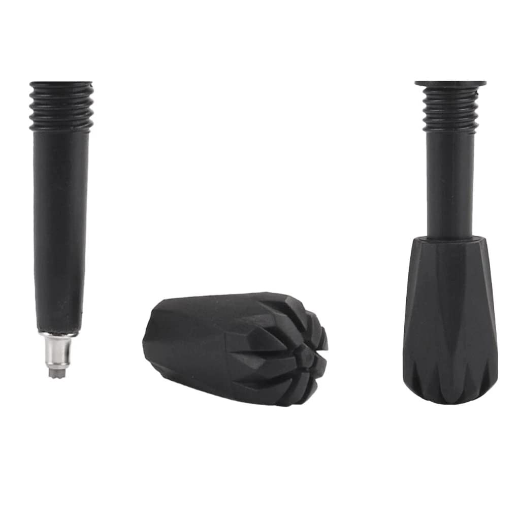 Tvoip Trekking Pole Replacement Tips 8 Pack Hiking Pole Rubber Tips Walking Stick Tips End Caps Protectors