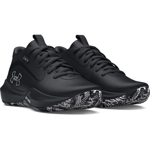 Under Armour Kids' Grade School Lockdown 7 Shoes - Big Kid Black Silver