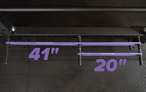 Purple 20-Inch Deadlift Resistance Bands - Pair for Strength Training