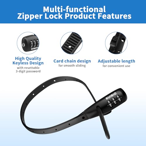 Zip Tie Lock Adjustable Cable Lock for Kids Bike, Fridge, Scooter, Bike Rack, Cabinets, Drawers, Gates, Fences, Helmet,Toolboxes, Lightweight Bicycle Lock, 2 Pack (Black)