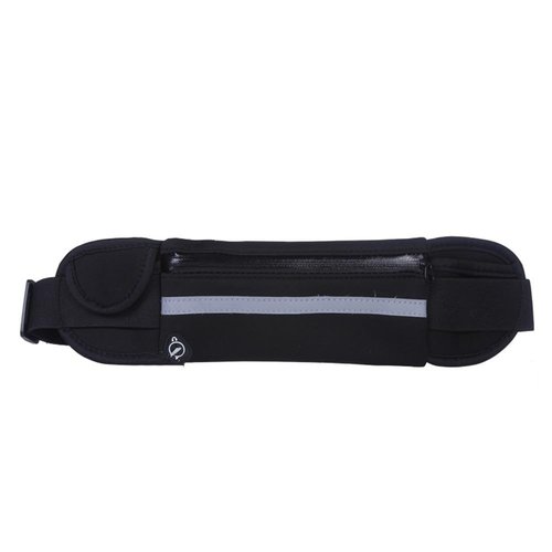 candygirlft Slim Running Belt for Women Men,Runners Fanny Pack Phone Holder,Run Pouch Waist Belt for Workout Jogging,Money Belt Running Gift Gear Accessories(Black)