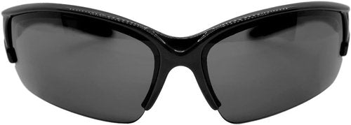 Black Sports Elite Style Sunglasses with Logo on the Corners