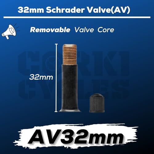 20 Inch Bike Inner Tube 2 Pack - Butyl Rubber, Schrader Valve 32mm, Fits 1.35-1.5 Tires