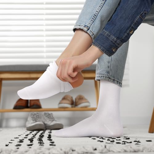4 Pairs Crew Liner Socks Hiking Liners Ultra-lightweight Warm Winter Socks for Cold Weather Women Men Adult