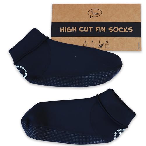 Ho Stevie! High Cut Fin Socks - Prevent Blisters, Super Comfy With Any Bodyboard, Bodysurf, or Swim Fins