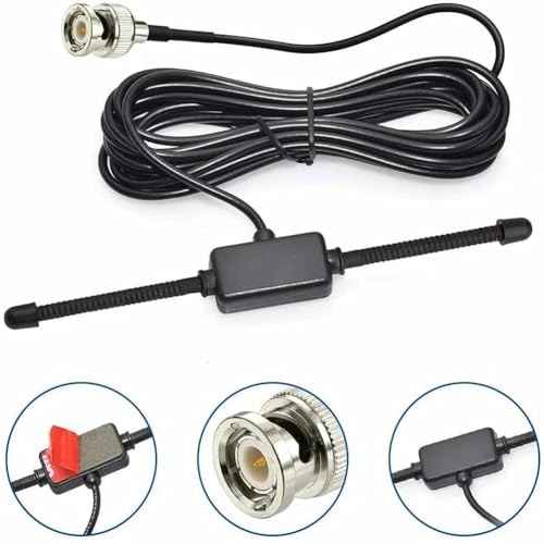 VHF UHF Car Truck Police Scanner Adhesive Mount Antenna Vehicle Ham Amateur Mobile Scanner BNC Male Dipole Antenna Compatible with Uniden Bearcat Whistler Shack Scanner
