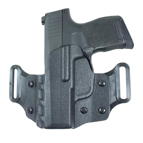 DeSantis Veiled Partner Gun Holster, Outside The Waistband Holster with Precision-Molded Kydex, Fits Springfield Hellcat PRO, Left Hand Draw, Unisex