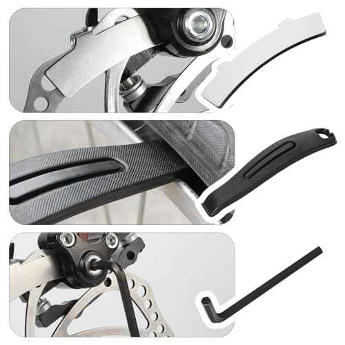 4 Pairs Bike Brake Pads, MTB Disc Brake Pads with Installation Tools, Compatible for Sram Avid Elixir E1 E3 E5 E7 E9 ER CR XO XX DB1 DB3 DB5, Compatible for Nutt Hydraulic Disc Brakes