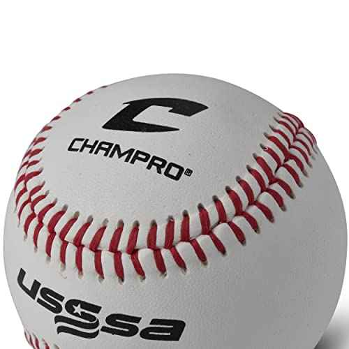 CHAMPRO USSSA Approved Baseball - Full Grain Leather, Dozen (12)