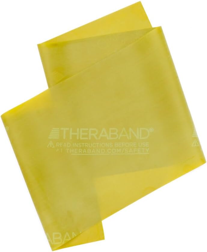 THERABAND Professional Resistance Bands - 5ft Latex Elastic for Home Workouts, Rehab & Pilates (15/30 Count)