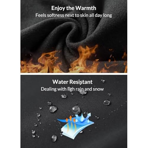 baleaf Women's Fleece Lined Pants Water-Resistant Sweatpants Winter Thermal Ski Hiking Running Joggers