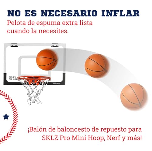 Mini Foam Basketballs for Indoor Outdoor Play - 2 Pack