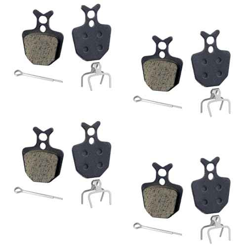 4 Pairs Bike Brake Pads, Excellent Performance Mountain Bike Disk Brake Pads Replacement Compatible with Giant DA6 DA7 DA8, for Formula The One ORO K18 K24
