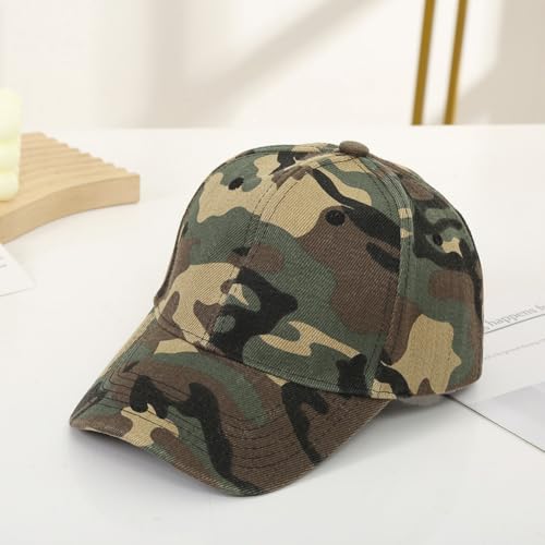 Malaxlx Baseball Cap for Men Women Adjustable Outdoor Sports Hat American Flag Camo Classic Style