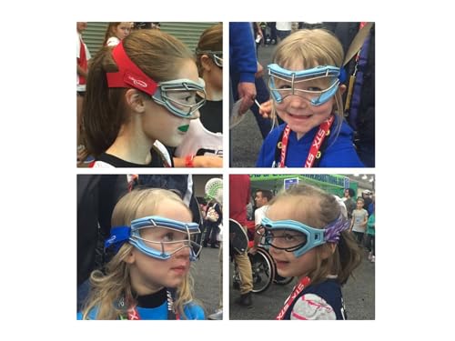 Girls Lacrosse Goggle Strap - Universal Fit, Black, Adjustable Neoprene