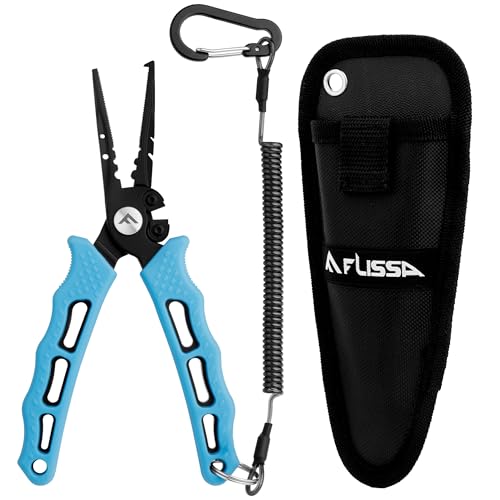Fishing Pliers - 7-1/2 Inch Stainless Steel Multi-Function Fish Hook Remover & Line Cutter - Plier